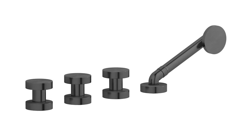 IB Rubinetterie Totem – Μπαταρία Μπανιέρας – Brushed Black Metal (TO397BM)
