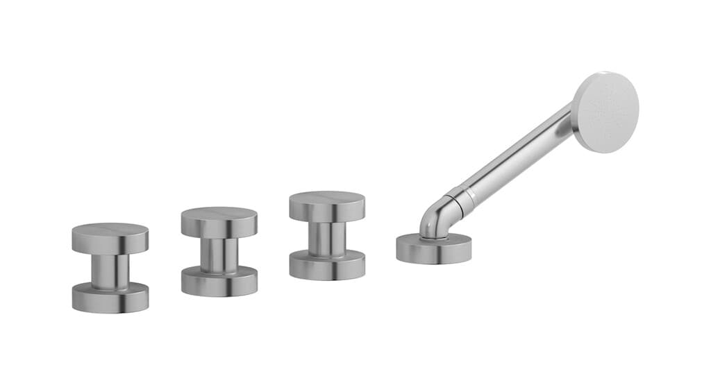 IB Rubinetterie Totem – Μπαταρία Μπανιέρας – Brushed Stainless Steel (TO397SA)