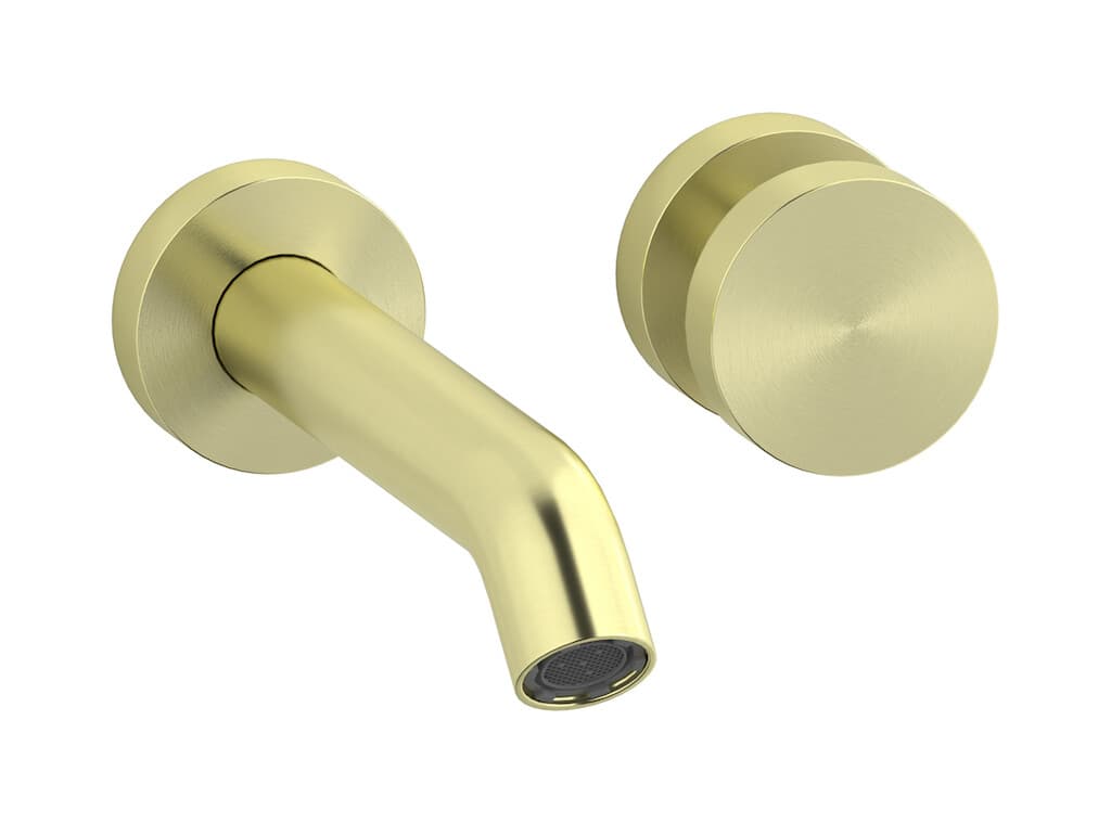 IB Rubinetterie Totem – Μπαταρία Νιπτήρα Τοίχου – Brushed Warm Brass (TO406WA)