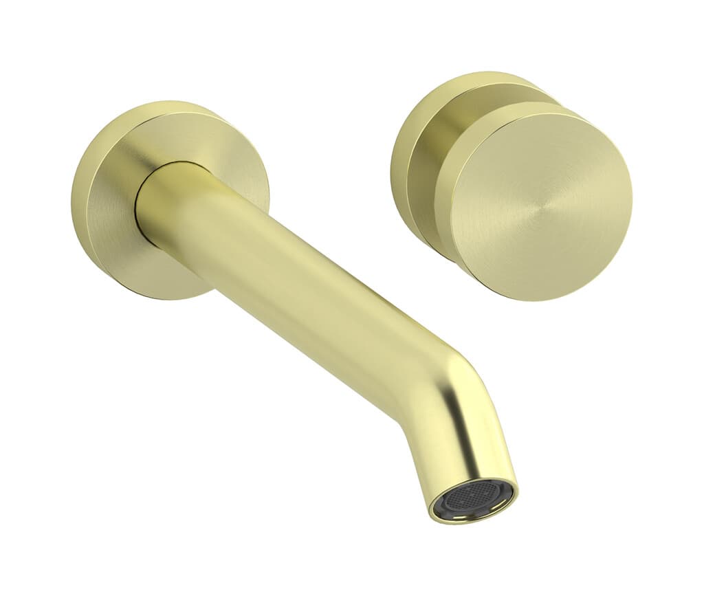 IB Rubinetterie Totem – Μπαταρία Νιπτήρα Τοίχου – Brushed Warm Brass (TO407WA)