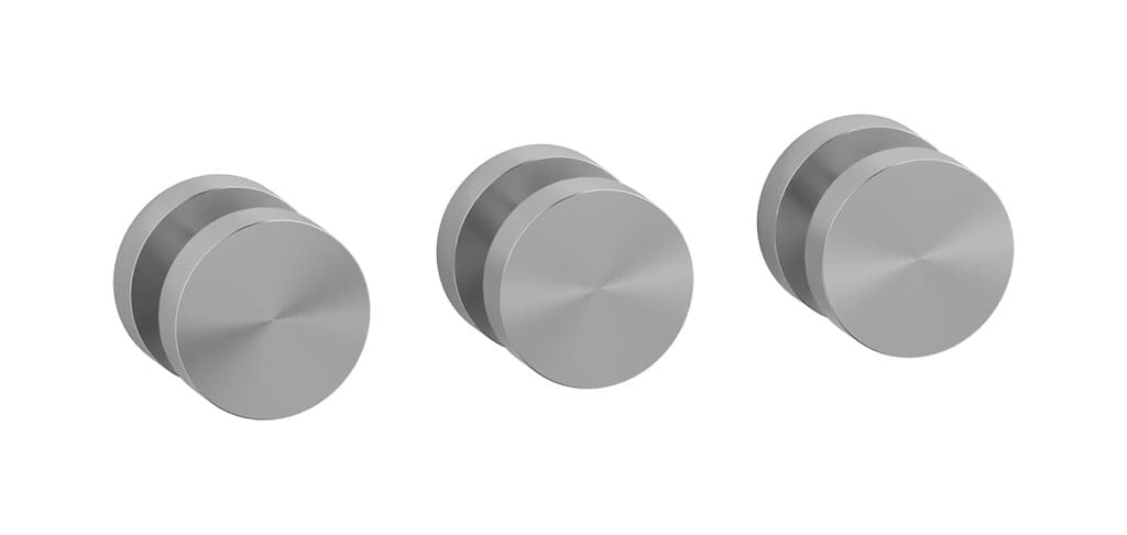 IB Rubinetterie Totem – Μπαταρία Νιπτήρα Τοίχου – Brushed Stainless Steel (TO410SA)