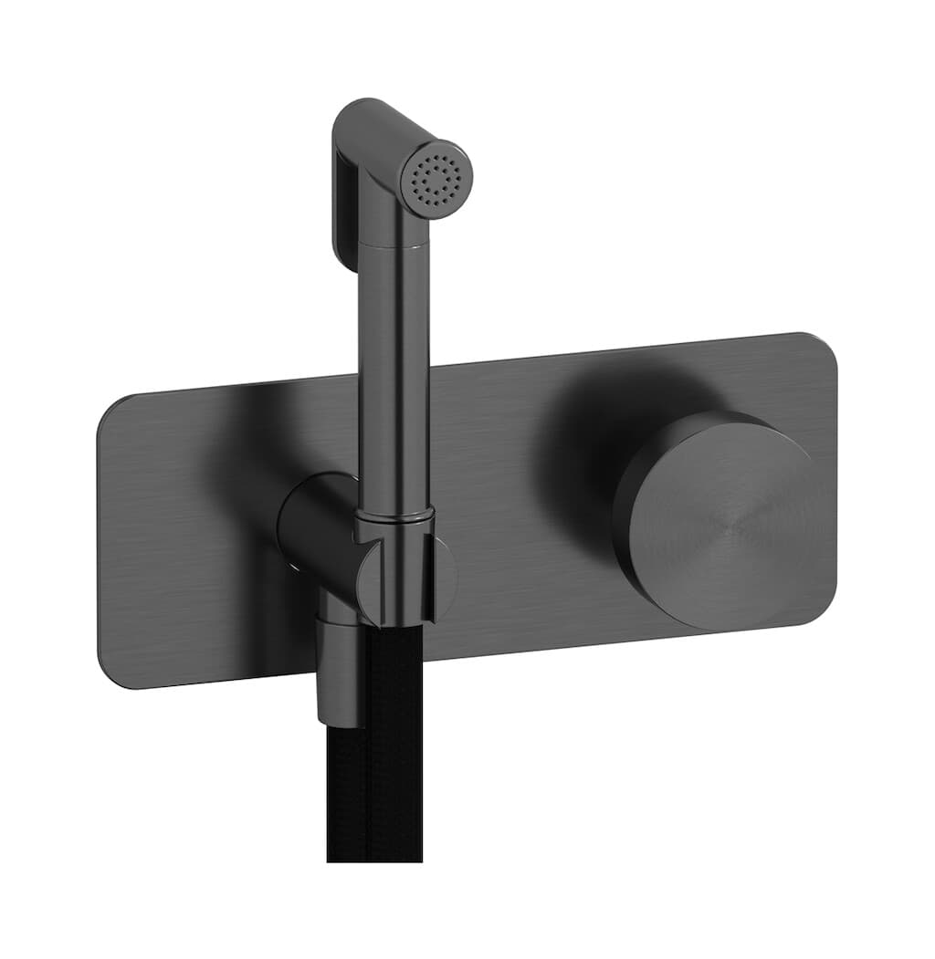 IB Rubinetterie Totem – Μπαταρία Μπιντέ – Brushed Black Metal (TO706BM)