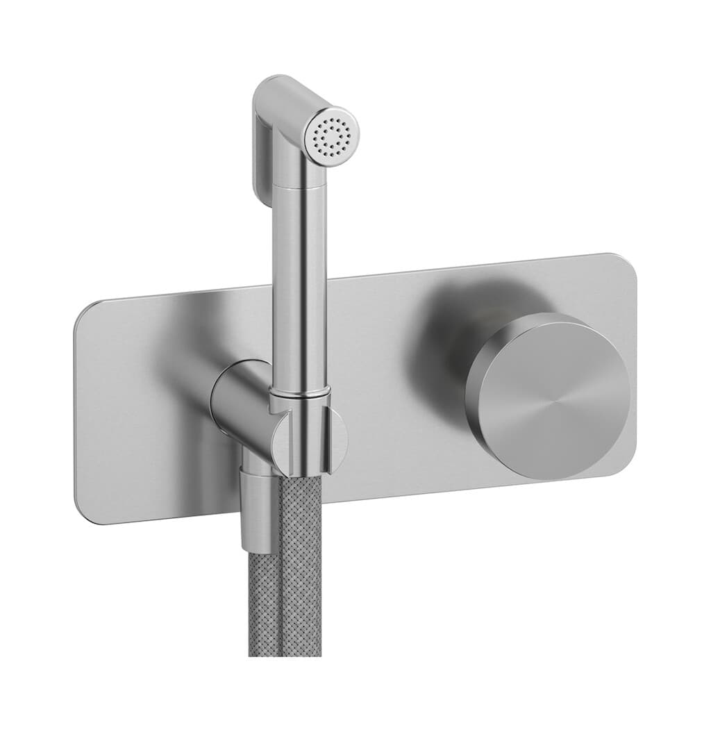 IB Rubinetterie Totem – Μπαταρία Μπιντέ – Brushed Stainless Steel (TO706SA)