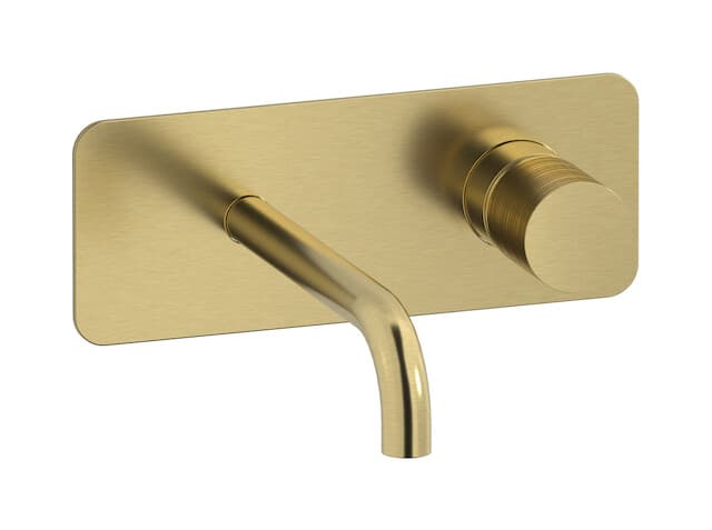 IB Rubinetterie Vinile – Μπαταρία Νιπτήρα Τοίχου – Brushed Pale Gold (VN206IS)