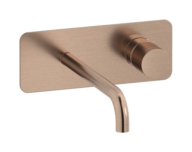 IB Rubinetterie Vinile – Μπαταρία Νιπτήρα Τοίχου – Brushed Rose Gold (VN207SR)