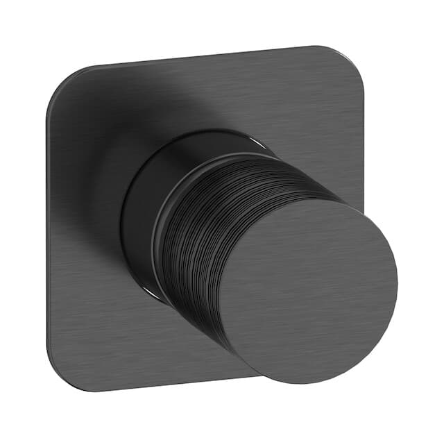 IB Rubinetterie Vinile – Μπαταρία Νιπτήρα Τοίχου – Brushed Black Chrome (VN300CS)