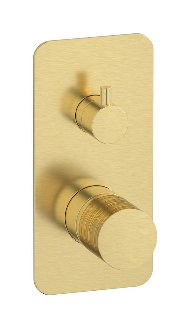 IB Rubinetterie Vinile – Μπαταρία Νιπτήρα Τοίχου – Brushed Pale Gold (VN312IS)