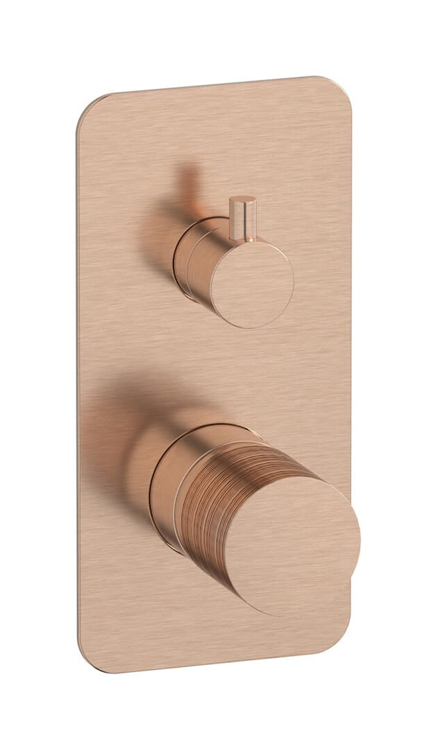 IB Rubinetterie Vinile – Μπαταρία Νιπτήρα Τοίχου – Brushed Rose Gold (VN312SR)