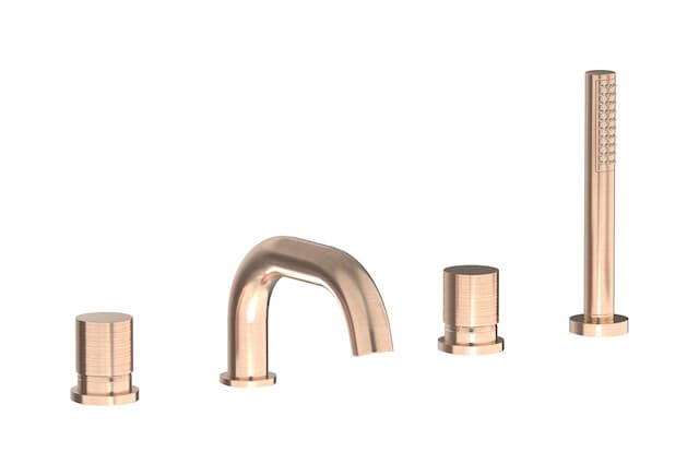 IB Rubinetterie Vinile – Μπαταρία Μπανιέρας Πάγκου – Brushed Rose Gold (VN396SR)