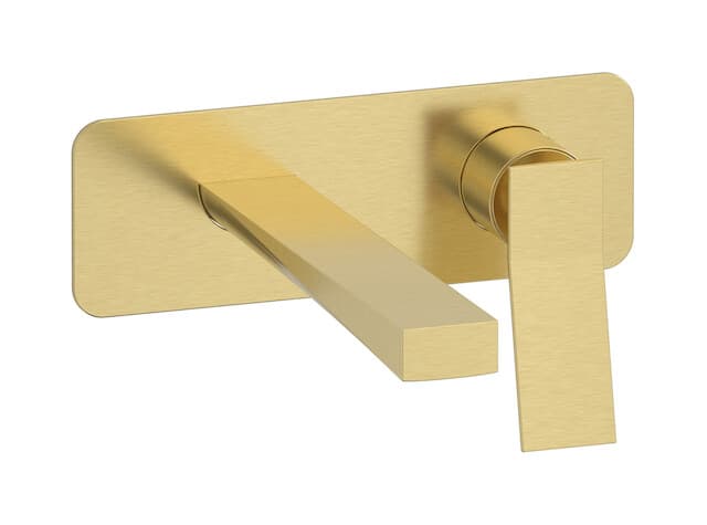 IB Rubinetterie Wave – Μπαταρία Νιπτήρα Τοίχου – Brushed Pale Gold (WA206IS)