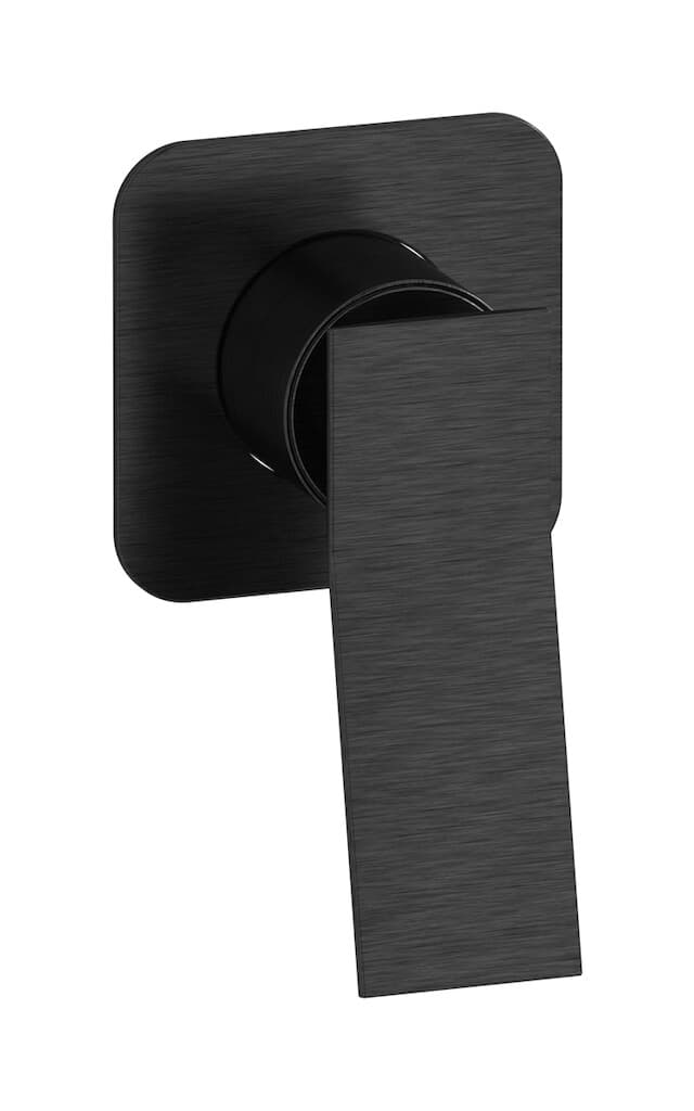 IB Rubinetterie Wave – Μπαταρία Νιπτήρα Τοίχου – Brushed Black Chrome (WA300CS)