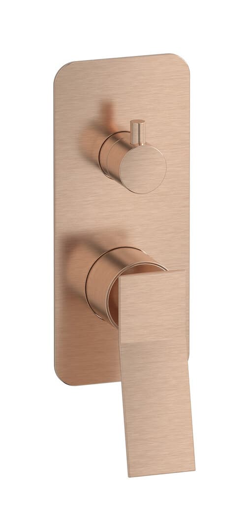IB Rubinetterie Wave – Μπαταρία Νιπτήρα Τοίχου – Brushed Rose Gold (WA310SR)
