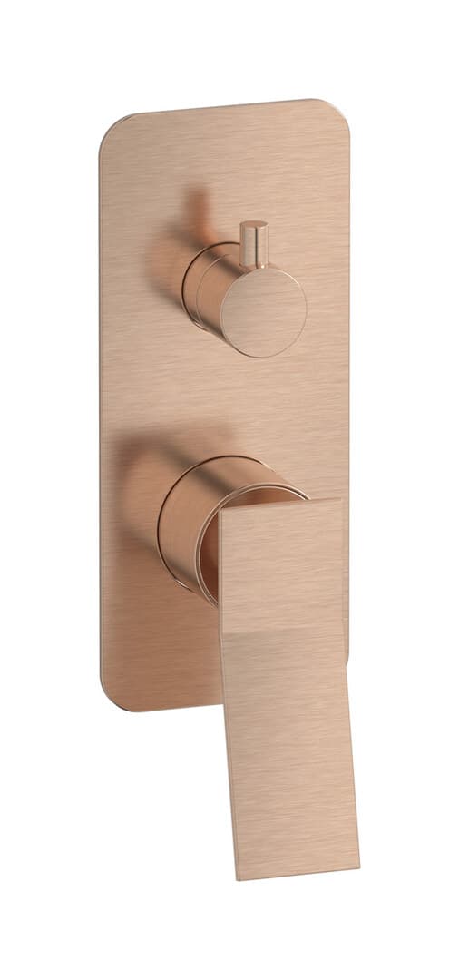 IB Rubinetterie Wave – Μπαταρία Νιπτήρα Τοίχου – Brushed Rose Gold (WA312SR)