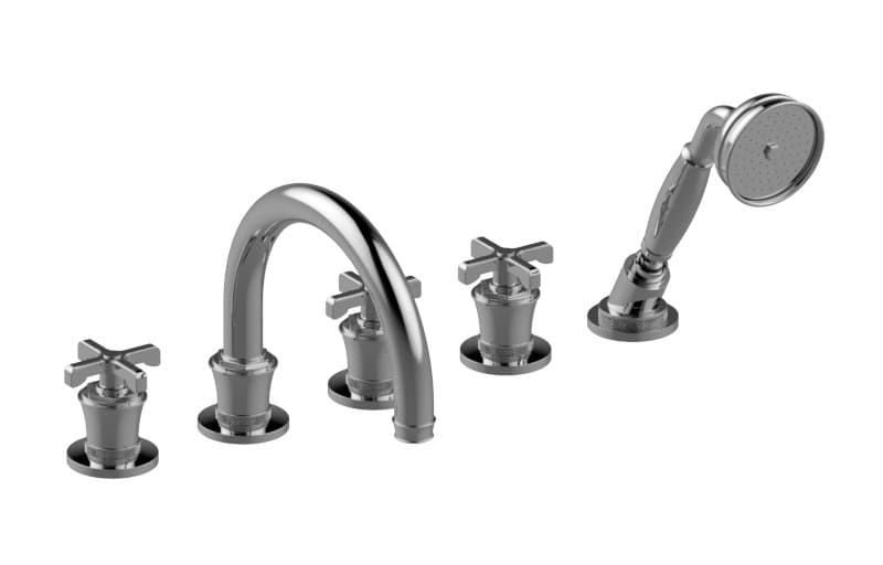 Graff Vignola – Μπαταρία Λουτρού Πάγκου – Deck-mounted Bathtub With Hand Shower Set (E-11653-C20B)
