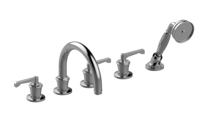 Graff Vignola – Μπαταρία Λουτρού Πάγκου – Deck-mounted Bathtub With Hand Shower Set (E-11653-LM60B)