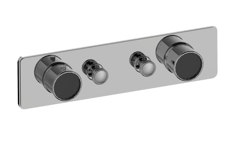 Graff RIVA – Trim Εντοιχισμού Ντους – Traditional 2-button Split Knob Horizontal (E-18012HADP-T)