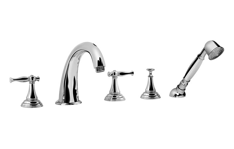 Graff Lauren – Μπαταρία Λουτρού Πάγκου – Deck-mounted Bathtub With Hand Shower Set (E-2451-LM22)