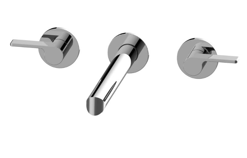 Graff Terra – Μπαταρία Λουτρού Τοίχου – Three Hole Wall-mounted Tub Filler With 9-1/2" Spout (E-6779-LM46B-T)