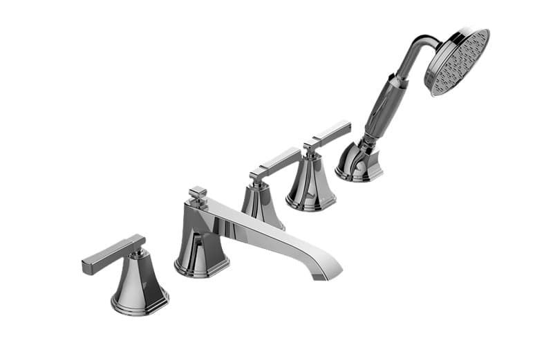 Graff Finezza – Μπαταρία Λουτρού Πάγκου – Deck-mounted Bathtub With Hand Shower (E-6851-LM47B)