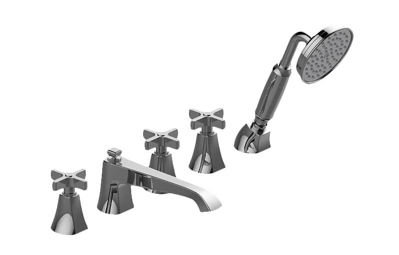 Graff Finezza – Μπαταρία Λουτρού Πάγκου – Deck-mounted Bathtub With Hand Shower Set (E-6853-C15B)