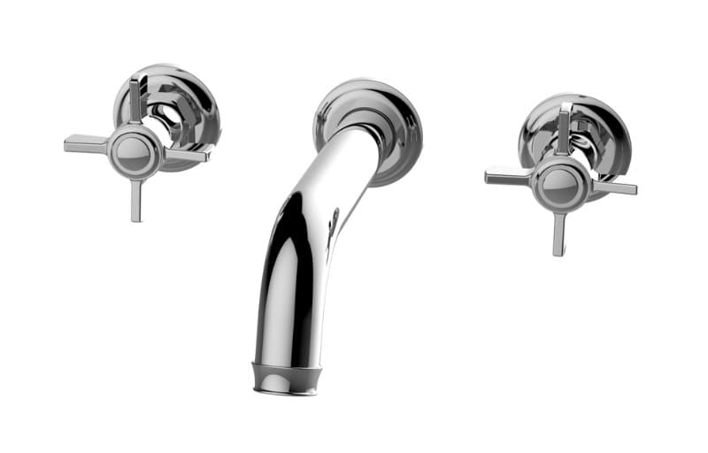 Graff Camden – Μπαταρία Λουτρού Τοίχου – Three Hole Wall-mounted Tub Filler With 7-3/8" Spout (E-6978-C16B-T)