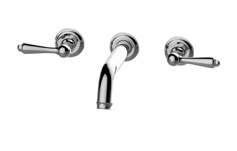 Graff Camden – Μπαταρία Λουτρού Τοίχου – Three Hole Wall-mounted Tub Filler With 7-3/8" Spout (E-6978-LM48B-T)