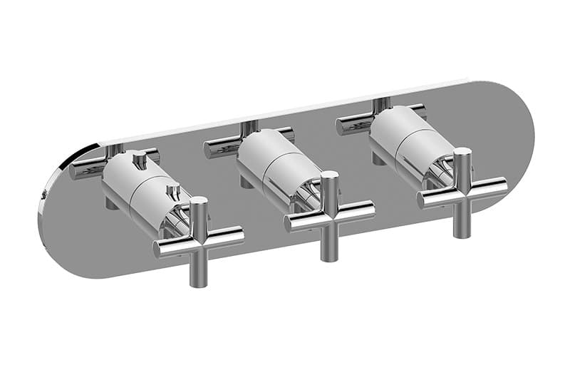 Graff Terra – Trim Εντοιχισμού Ντους – M-Series Valve Horizontal With Three Handles (E-8056HH-C17E0-T)