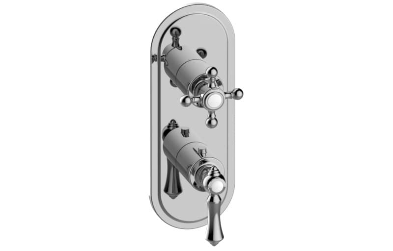 Graff Adley – Trim Εντοιχισμού Ντους – M-Series With Two Handles (E-8086-LM15C2-T)