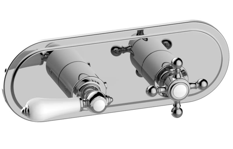 Graff Adley – Trim Εντοιχισμού Ντους – M-Series With Two Handles (E-8086H-LC1C2-T)