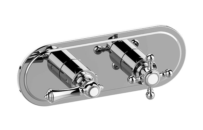 Graff Adley – Trim Εντοιχισμού Ντους – M-Series With Two Handles (E-8086H-LM15C2-T)