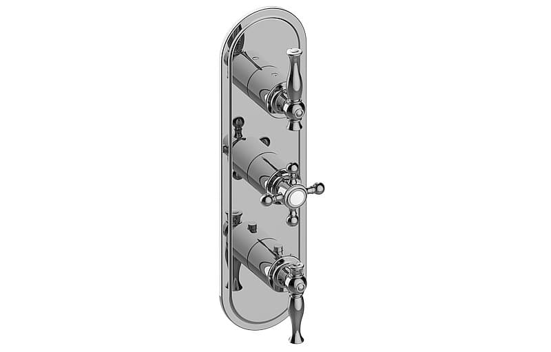 Graff Lauren – Trim Εντοιχισμού Ντους – M-Series With Three Handles (E-8087-ALM22C2-T)