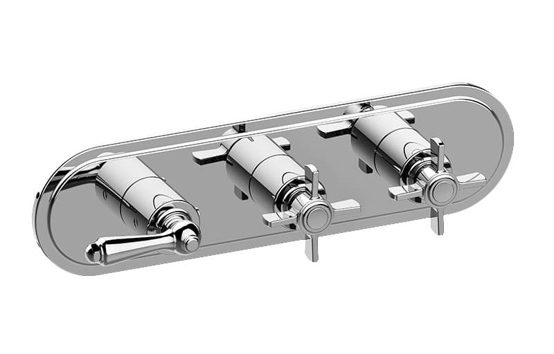Graff Camden – Trim Εντοιχισμού Ντους – M-Series With Three Handles (E-8087H-LM48C16-T)