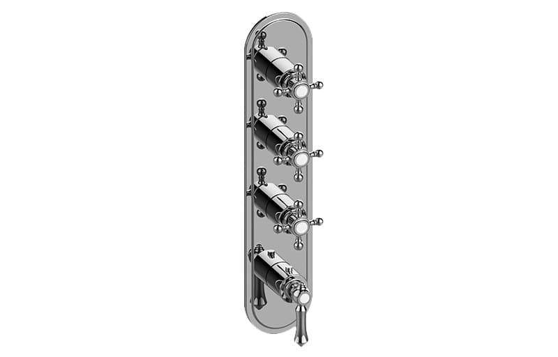 Graff Adley – Trim Εντοιχισμού Ντους – M-Series With Four Handles (E-8088-LM15C2-T)