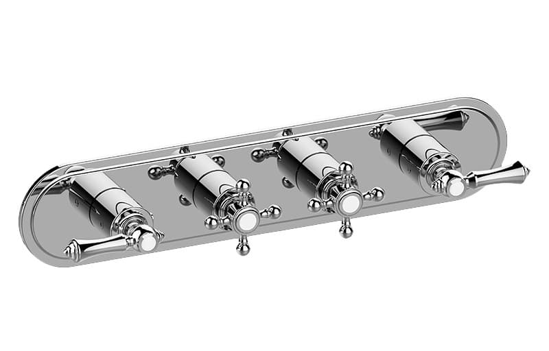 Graff Adley – Trim Εντοιχισμού Ντους – M-Series With Four Handles (E-8088H-ALM15C2-T)