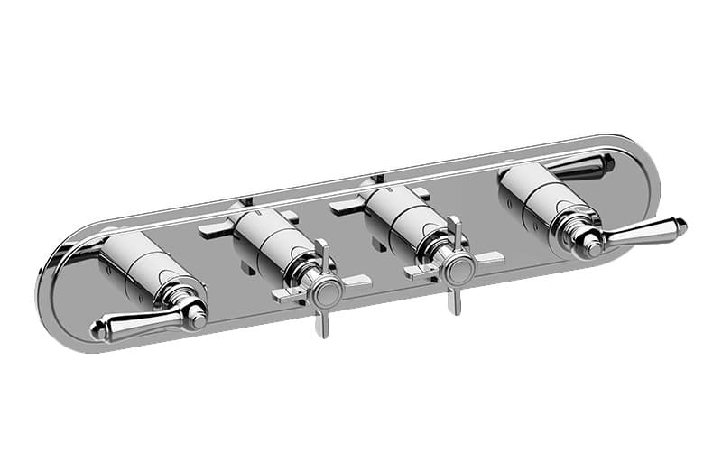 Graff Camden – Trim Εντοιχισμού Ντους – M-Series With Four Handles (E-8088H-ALM48C16-T)