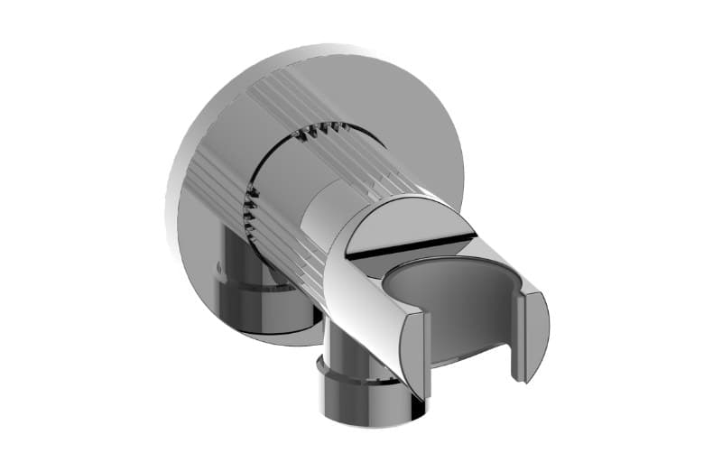 Graff RIVA – Βάση Τηλεφώνου Ντους – Contemporary Wall Bracket And Integrated Wall Supply Elbow Fluted Knur (E-8618CF)