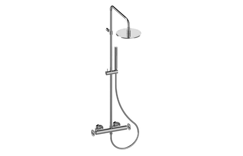 Graff Harley – Στήλη Ντους – Wall-mounted Thermostatic Shower Column With Handshower And (EX-11796-C19T)