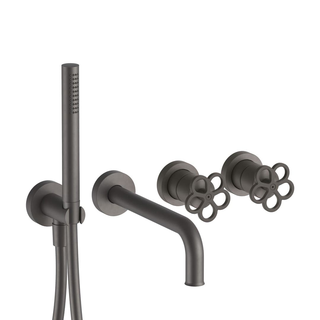 Fantini AW/PIPE – Μπαταρία Λουτρού – Matt Gun Metal PVD (20P5T521B4400R021A)