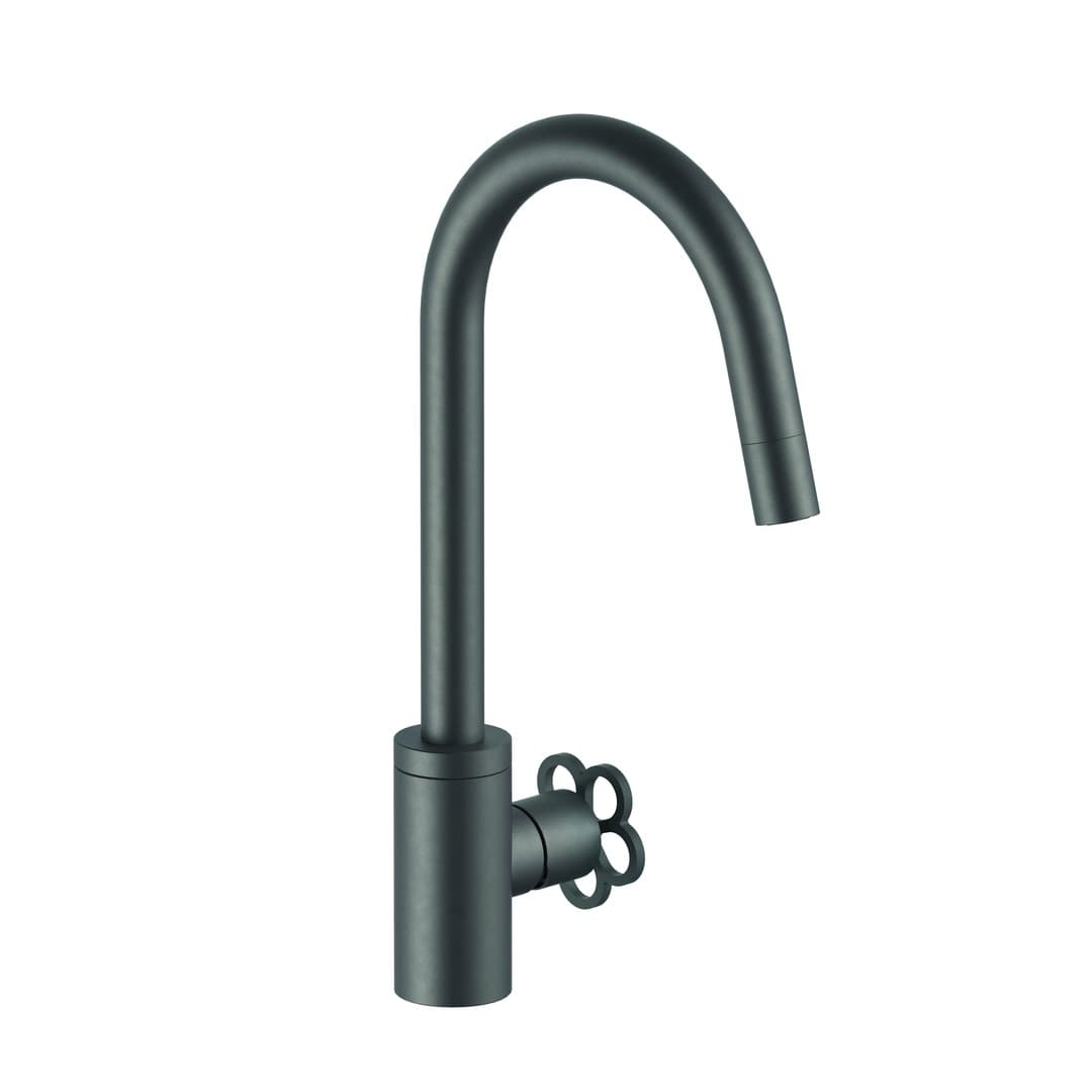 Fantini AW/PIPE – Μπαταρία Κουζίνας – Matt Gun Metal PVD (20P5T553F)