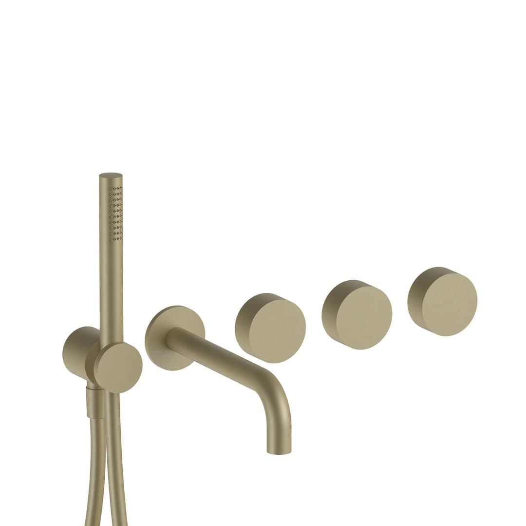 Fantini AF/21 – Μπαταρία Λουτρού – Matt British Gold PVD (27P6A819B4400A819A)