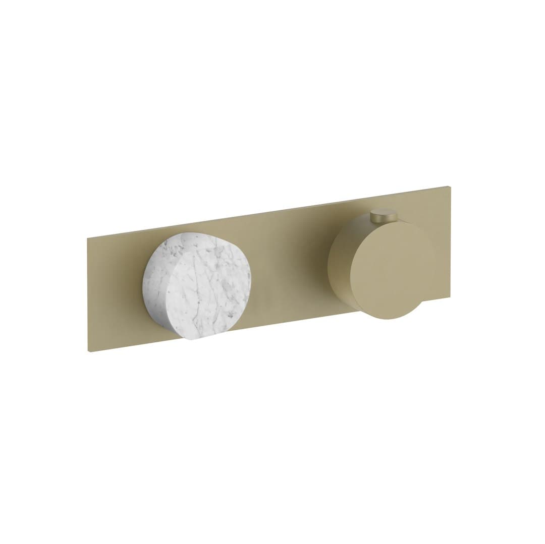 Fantini AF/21 – Θερμοστατικός Μίκτης Ντους – Matt British Gold PVD (27P6A973BCX1900D373A)