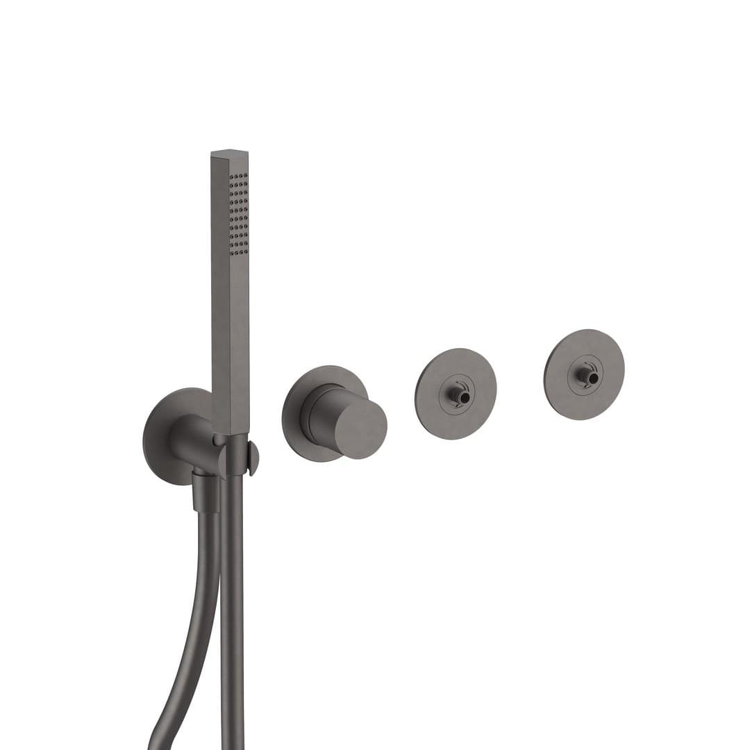 Fantini Venezia – Μπαταρία Λουτρού – Matt Gun Metal PVD (29P5N017SB4400N017A)