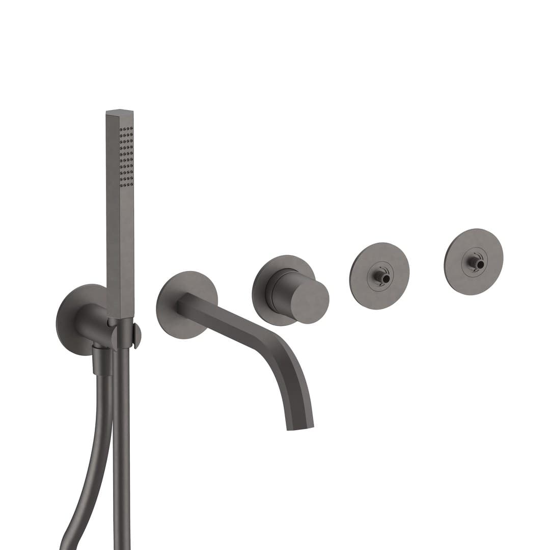 Fantini Venezia – Μπαταρία Λουτρού – Matt Gun Metal PVD (29P5N019SB4400N019A)