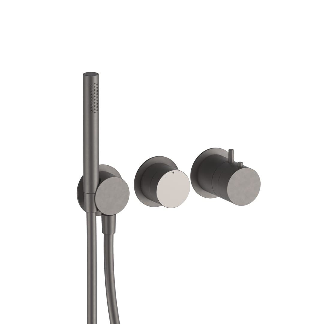 Fantini AC/ECLIPSE – Θερμοστατικός Μίκτης Ντους – Matt Gun Metal PVD (40P5L773B4000D973A)