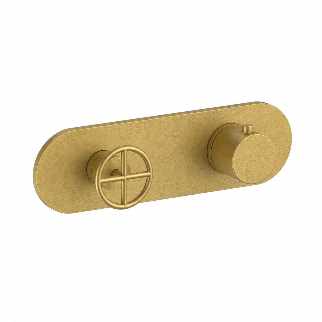 Fantini Fontane Bianche – Θερμοστατικός Μίκτης Ντους – Pure Brass PVD (47Q7P372B1900D372A)
