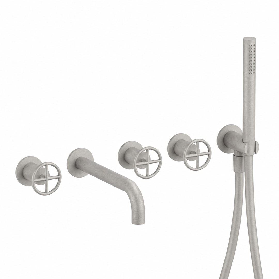 Fantini Fontane Bianche – Μπαταρία Λουτρού – Raw Metal PVD (47Q8P019B4700P019A)
