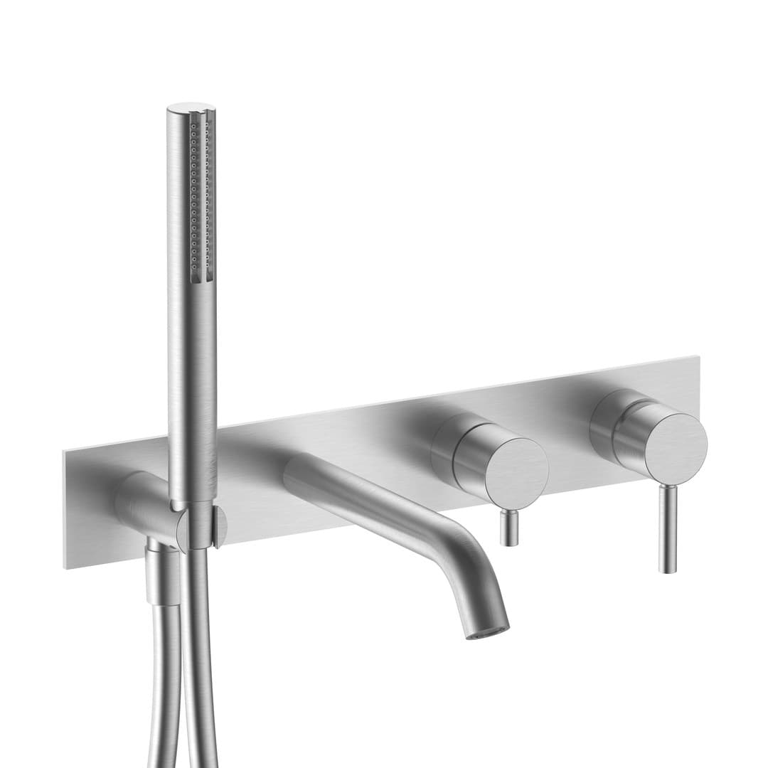 Fantini Nostromo – Trim Εντοιχισμού Λουτρού – Brushed Stainless Steel (5093E020B)