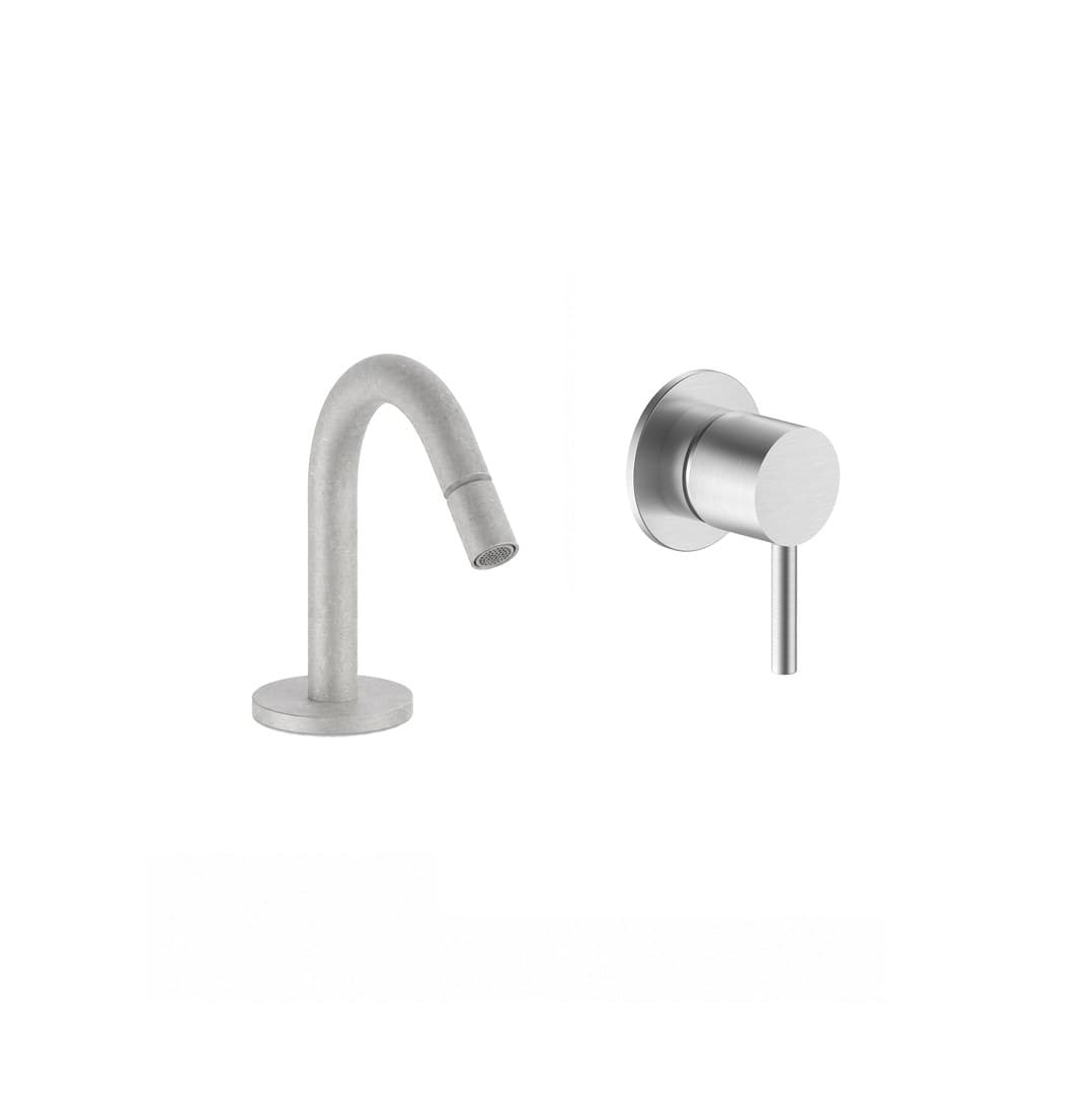 Fantini Nostromo Small – Μπαταρία Μπιντέ – Brushed Stainless Steel (5093G911B)