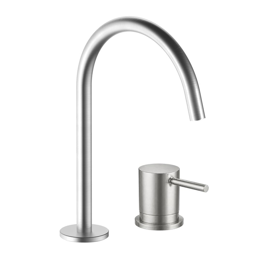 Fantini Nostromo – Μπαταρία Νιπτήρα – Brushed Stainless Steel (5093T904W)