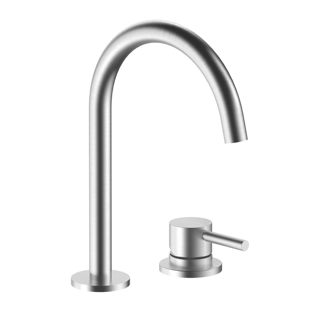 Fantini Nostromo – Μπαταρία Νιπτήρα – Brushed Stainless Steel (5093V304W)